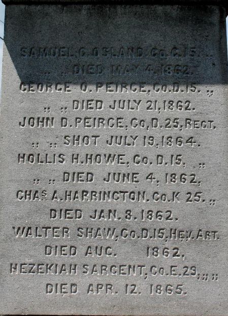 PAXTON CIVIL WAR MEMORIAL STONE C