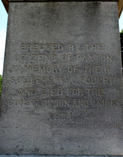 PAXTON CIVIL WAR MEMORIAL STONE A