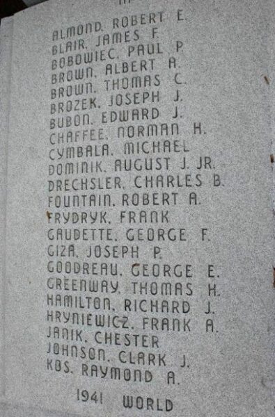 PALMER WAR VETERANS MEMORIAL STONE A