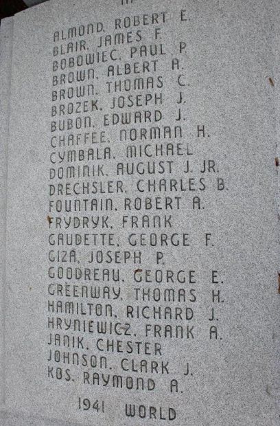 PALMER WAR VETERANS MEMORIAL STONE A