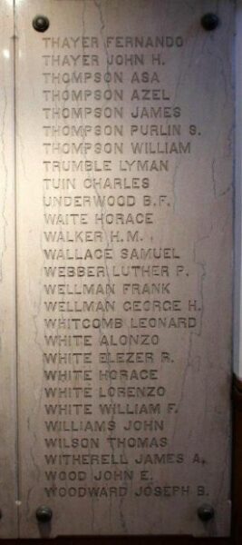 PALMER WAR OF THE REBELLION MEMORIAL STONE L