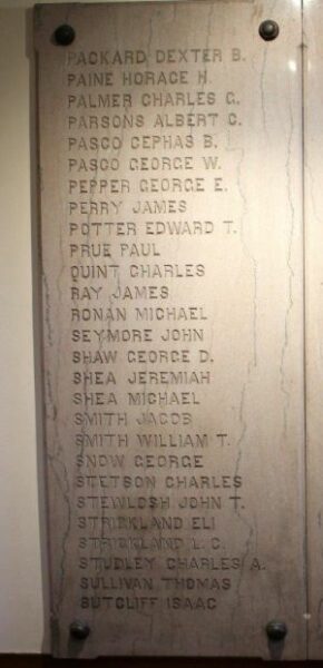 PALMER WAR OF THE REBELLION MEMORIAL STONE K