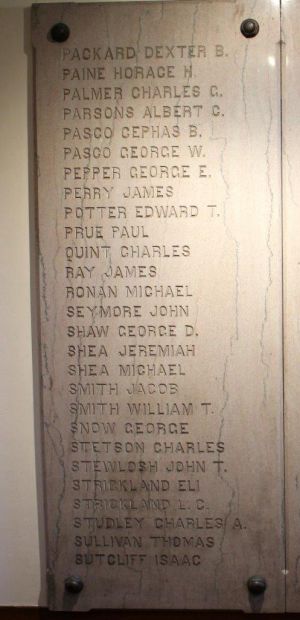 PALMER WAR OF THE REBELLION MEMORIAL STONE K