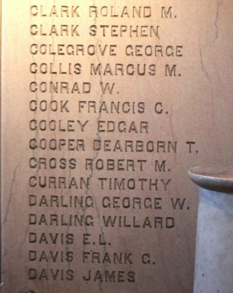 PALMER WAR OF THE REBELLION MEMORIAL STONE E