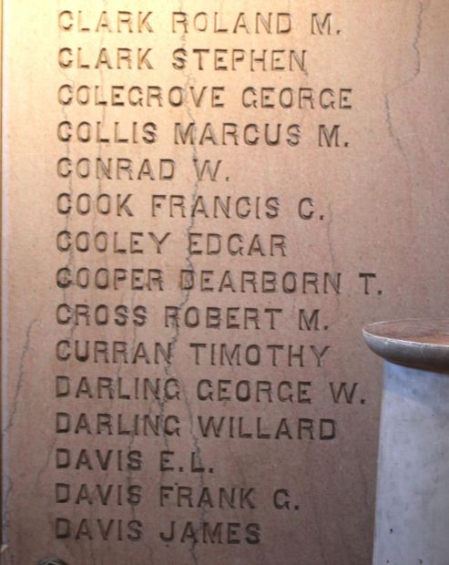 PALMER WAR OF THE REBELLION MEMORIAL STONE E