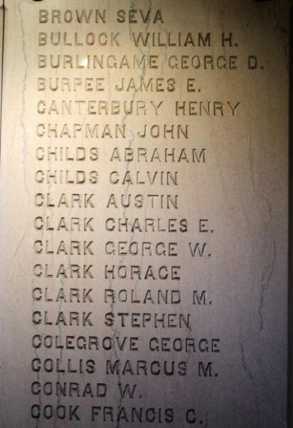 PALMER WAR OF THE REBELLION MEMORIAL STONE D