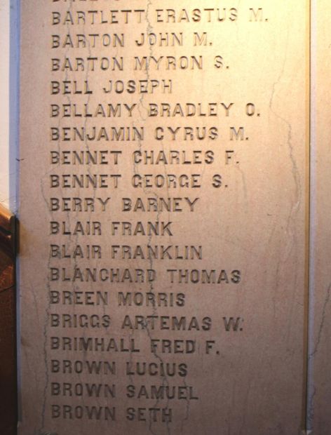 PALMER WAR OF THE REBELLION MEMORIAL STONE C