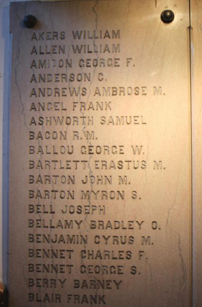 PALMER WAR OF THE REBELLION MEMORIAL STONE B