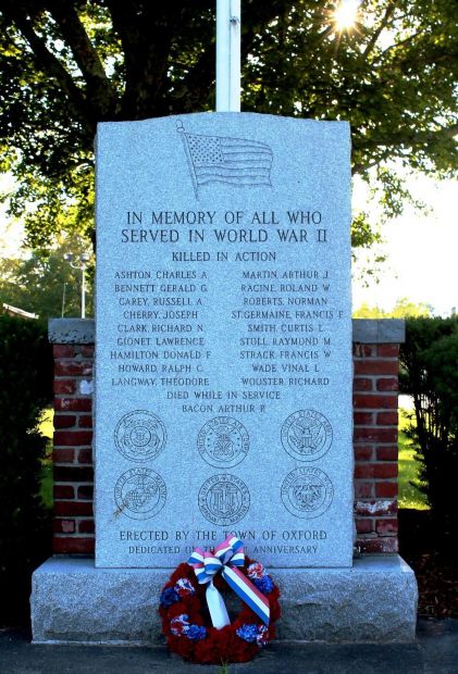 TOWN OF OXFORD WORLD WAR II MEMORIAL