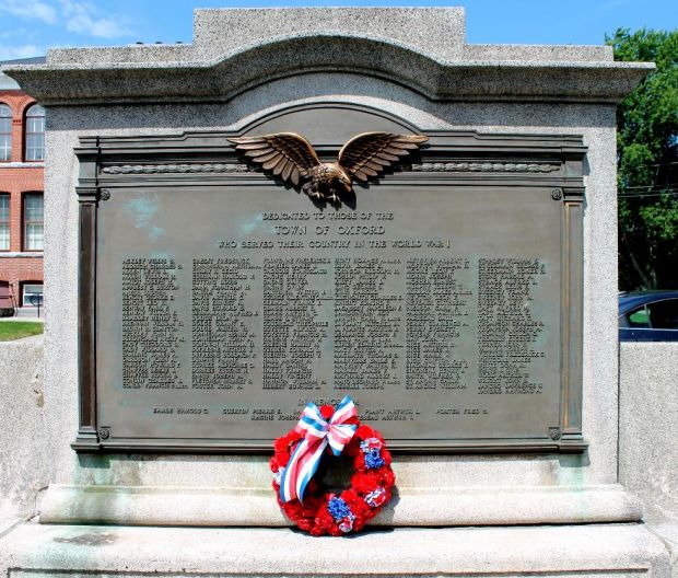TOWN OF OXFORD WORLD WAR I MEMORIAL