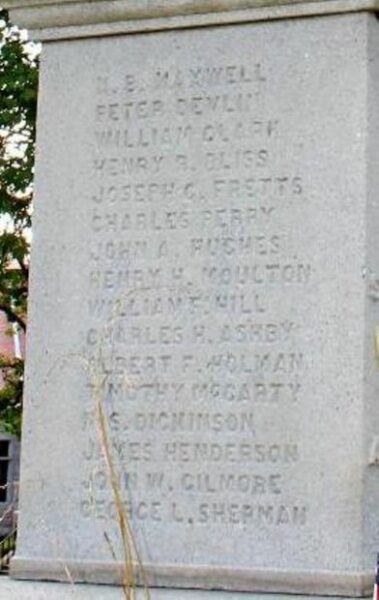 TOWN OF NORTHBROOKFIELD CIVIL WAR MEMORIAL STONE A