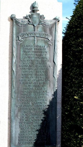 NORTHBOROUGH WORLD WAR MEMORIAL PLAQUE C