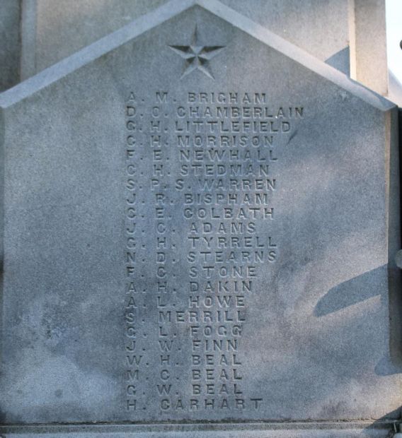 NATICK CIVIL WAR MEMORIAL STONE D