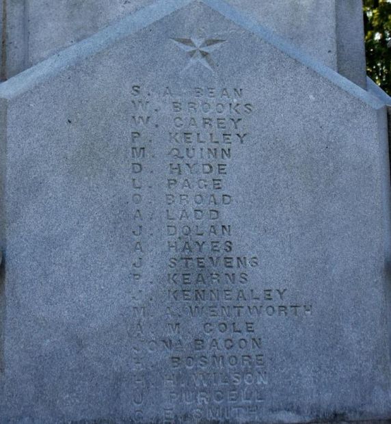 NATICK CIVIL WAR MEMORIAL STONE C