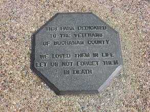 INDEPENDENCE VETERANS PARK MEMORIAL PLAQUE
