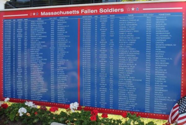 NATICK FALLEN SOLDIERS MEMORIAL LEFT PANEL