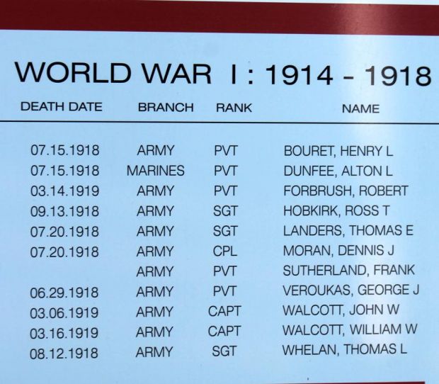 NATICK FALLEN SOLDIERS MEMORIAL PLAQUE A