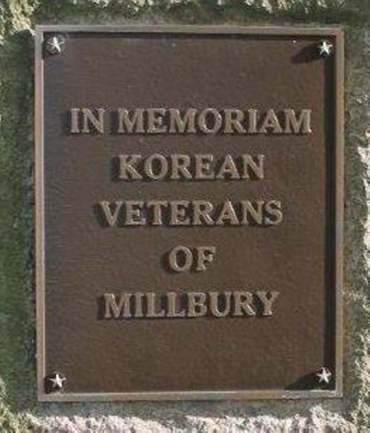 MILLBURY WAR VETERANS MEMORIAL PLAQUE C