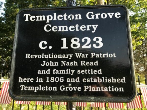 TEMPLE GROVE CEMETERY REVOLUTIONARY WAR PATRIOT MEMORIAL MARKER