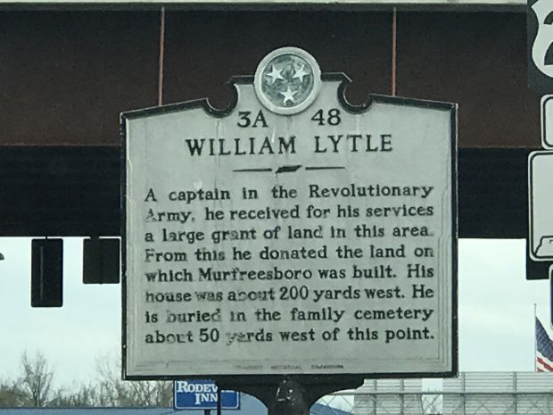 WILLIAM LYTLE REVOLUTIONARY WAR MEMORIAL MARKER