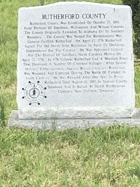 RUTHERFORD COUNTY REVOLUTIONARY WAR MEMORIAL