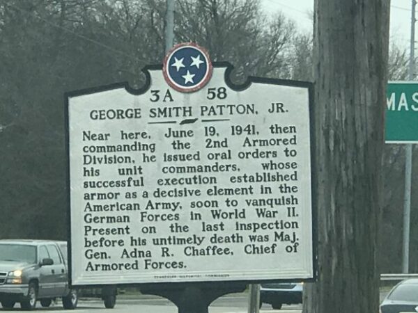 GEORGE SMITH PATTON, JR. MEMORIAL MARKER