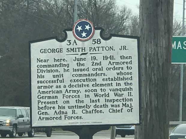GEORGE SMITH PATTON, JR. MEMORIAL MARKER
