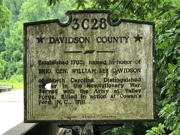 DAVIDSON COUNTY REVOLUTIONARY WAR MEMORIAL MARKER