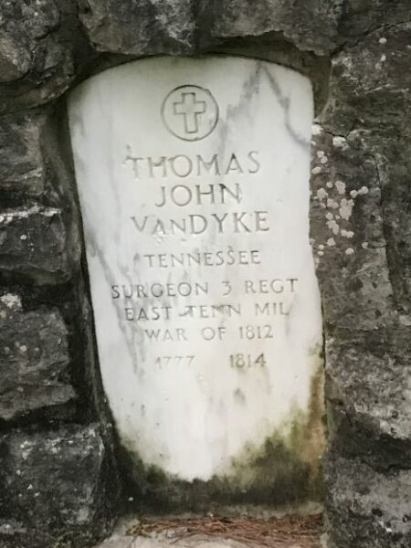 THOMAS JOHN VANDYKE WAR MEMORIAL CEMETERY STONE