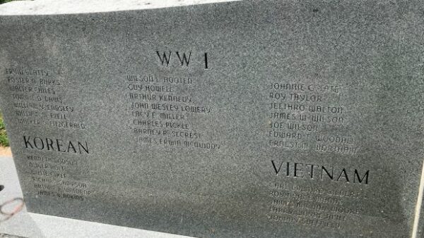 MARSHALL COUNTY WAR VETERANS MEMORIAL STONE A