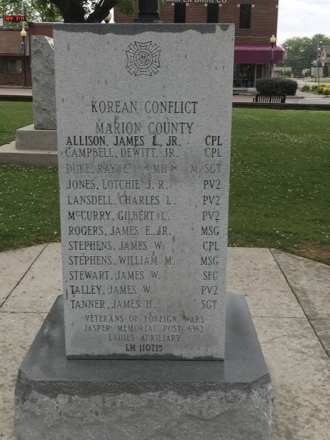 KOREAN CONFLICT MARION COUNTY MEMORIAL