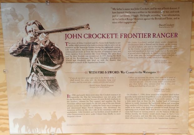 JOHN CROCKETT: FRONTIER RANGER MEMORIAL PLAQUE