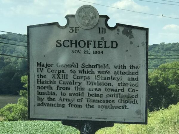 SCHOFIELD NOV. 22, 1864 MEMORIAL MARKER