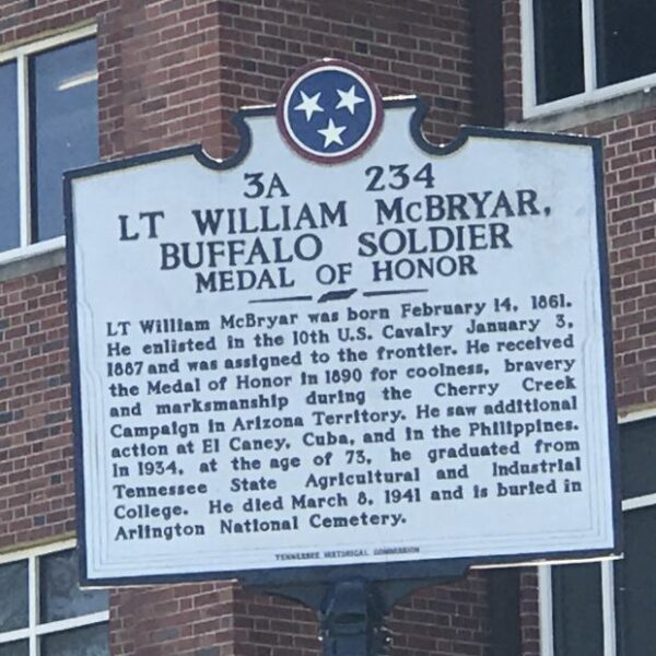 LT WILLIAM MCBRYAR BUFFALO SOLDIER MEDAL OF HONOR MEMORIAL MARKER