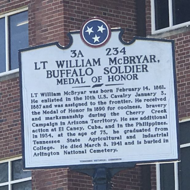 LT WILLIAM MCBRYAR BUFFALO SOLDIER MEDAL OF HONOR MEMORIAL MARKER