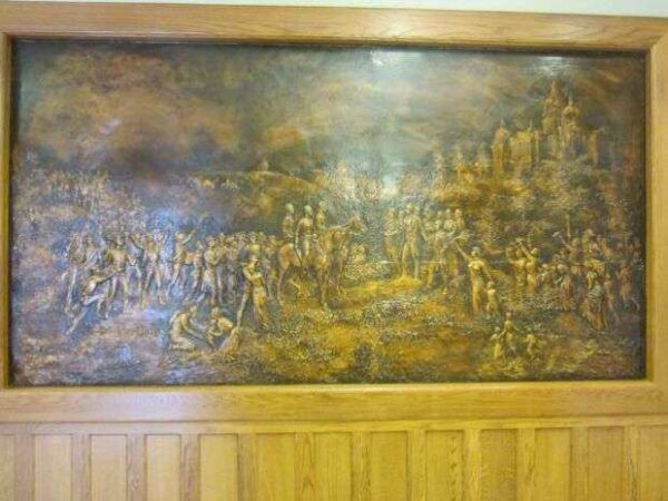 THE RETURN OF THE SOLDIERS MEMORIAL BAS-RELIEF