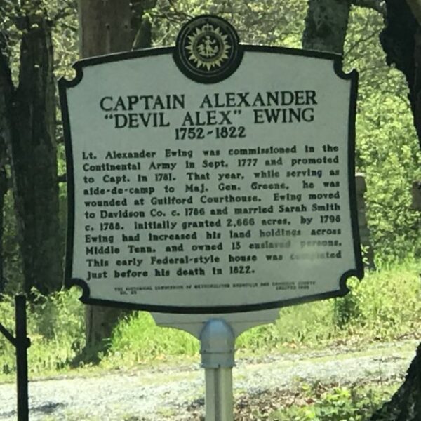 CAPTAIN ALEXANDER “DEVIL ALEX” EWING MEMORIAL MARKER