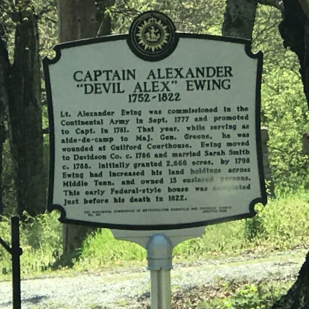 CAPTAIN ALEXANDER “DEVIL ALEX” EWING MEMORIAL MARKER