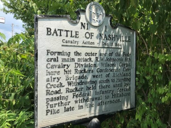 BATTLE OF NASHVILLE CAVALRY ACTION MEMORIAL MARKER