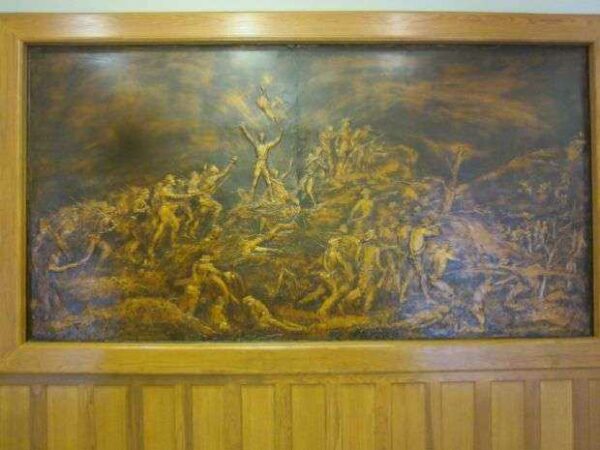 CHARGE OF THE 2ND IOWA INFANTRY REGIMENT MEMORIAL BAS-RELIEF