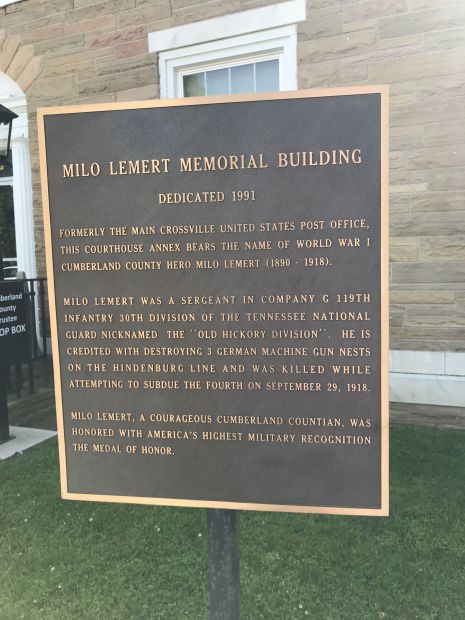 MILO LEMERT MEMORIAL BUILDING PLAQUE