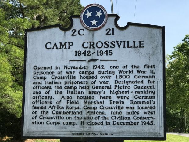 CAMP CROSSVILLE WAR MEMORIAL MARKER