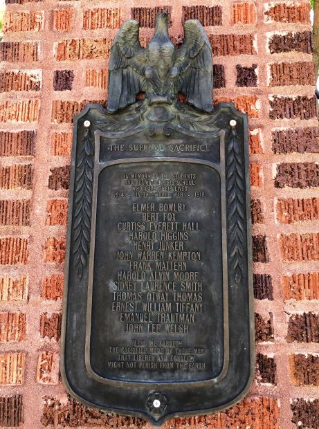 NORTHERN STATE UNIVERSITY GREAT WAR MEMORIAL PLAQUE B