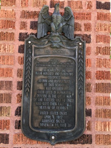 NORTHERN STATE UNIVERSITY GREAT WAR MEMORIAL PLAQUE A
