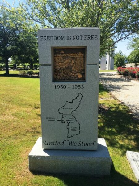 FLORENCE KOREAN WAR VETERANS MEMORIAL BACK