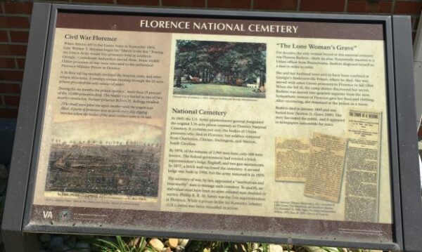 FLORENCE NATIONAL CEMETERY MEMORIAL PANEL