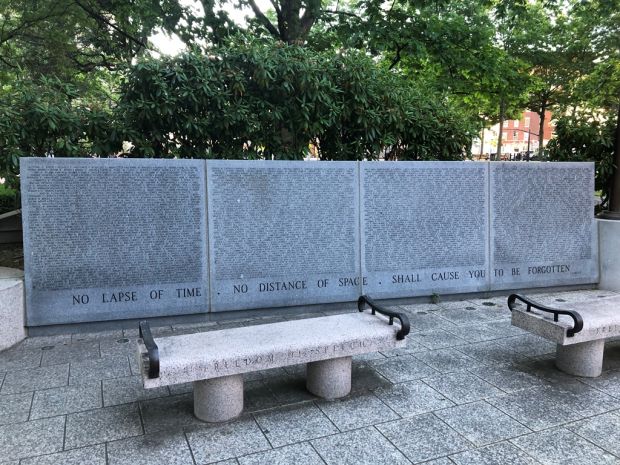 RHODE ISLAND WORLD WAR II MEMORIAL WALL A