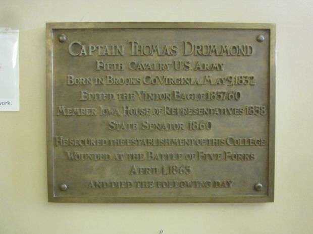 CAPTAIN THOMAS DRUMMOND WAR MEMORIAL PLAQUE