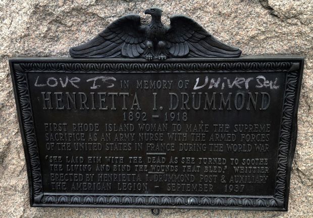 HENRIETTA I. DRUMMOND WAR MEMORIAL PLAQUE