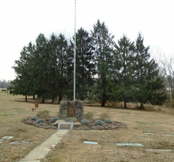 FLAG FLYING IN MEMORY OF SGT J SHELLEY MEMORIAL